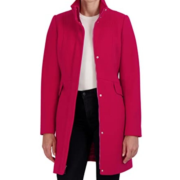 Laundry By Shelli Segal Jackets & Blazers - LAUNDRY by Shelli Segal Women's Belted Faux Wool Jacket, Red, Size XL, NWT